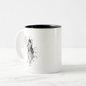 おもしろいなコーヒー・マグ: だれが私のチーズを動かしましたか。 ツートーンマグカップ (正面左)