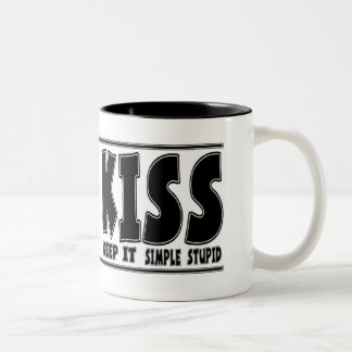 おもしろいなコーヒー・マグ: キスの主義 ツートーンマグカップ