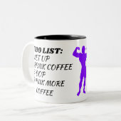 おもしろいなコーヒー・マグ、リストのマグをするコーヒー ツートーンマグカップ (正面左)