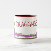 おもしろいなコーヒー・マグ: 抗力お尻の女性 ツートーンマグカップ (中央)