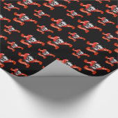 おもしろいなゴシック様式バレンタイン愛ハート ラッピングペーパー (角)