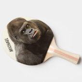 おもしろいなゴリラのカスタムなモノグラムの卓球ラケット 卓球ラケット (横)