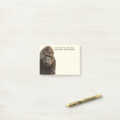 おもしろいなゴリラのカスタムな文字のポスト・イット ポストイット (デスク上)