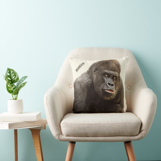 おもしろいなゴリラのカスタムの装飾用クッション クッション (椅子)