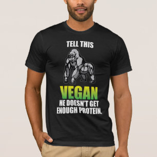 おもしろいなゴリラのライフスタイルのビーガンの引用文 Tシャツ