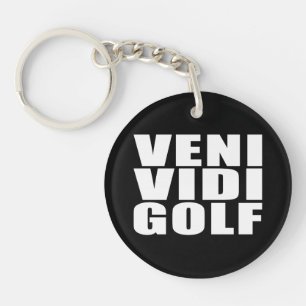 おもしろいなゴルファーの引用文の冗談: Veni Vidiのゴルフ キーホルダー