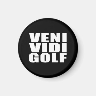おもしろいなゴルファーの引用文の冗談: Veni Vidiのゴルフ マグネット