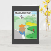 おもしろいなゴルフカード カード (黄色い花)