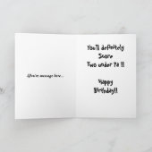 おもしろいなゴルフバースデー・カード カード (内部)