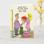 おもしろいなゴルフバースデー・カード カード (黄色い花)