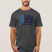 おもしろいなサイクリングの引用文-青の中のバイクを持って来て下さい Tシャツ (正面)