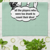 おもしろいなサイコロ-私は感謝していすことを望みます キッチンタオル (折り畳み)