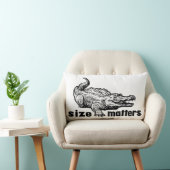 おもしろいなサイズの問題-わにかワニ ランバークッション (椅子)