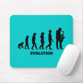 おもしろいなサクソフォーンプレーヤー マウスパッド (マウス)