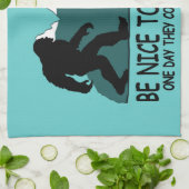 おもしろいなサスカッチ キッチンタオル (折り畳み)