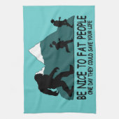 おもしろいなサスカッチ キッチンタオル (縦)