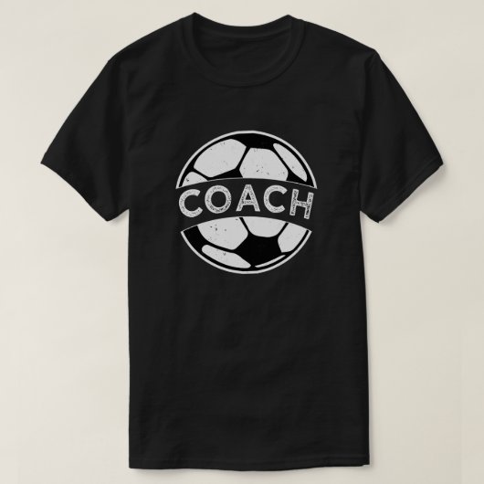 おもしろいなサッカーのコーチのワイシャツの男性へのギフト Tシャツ (デザイン正面)