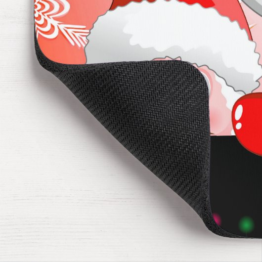 おもしろいなサンタおよびトナカイの漫画のマウスパッド マウスパッド (コーナー)