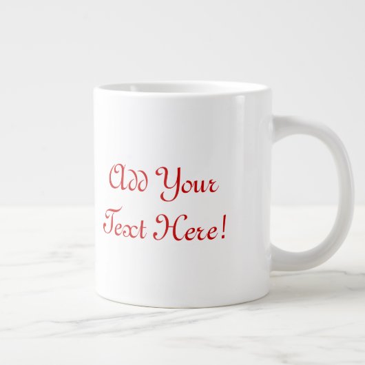 おもしろいなサンタおよびトナカイの漫画のマグ ジャンボコーヒーマグカップ (右)