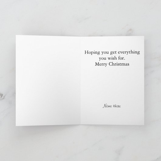 おもしろいなサンタのクリスマスカード シーズンカード (内部)