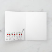 おもしろいなサンタのネットボールのクリスマスの挨拶 シーズンカード (内部)