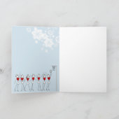 おもしろいなサンタのネットボールのコーチのクリスマスの挨拶 シーズンカード (内部)