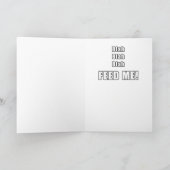 おもしろいなサンタの帽子の猫 シーズンカード (内部)