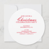 おもしろいなサンタの~のクリスマスの招待状カード 招待状 (裏面)