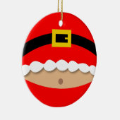 おもしろいなサンタクロースのスーツのオーナメント セラミックオーナメント (右)
