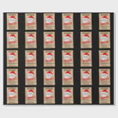 おもしろいなサンタクロースはポスターがほしいと思いました ラッピングペーパー (フラット)