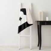 おもしろいなシカの狩りの人の白黒趣味 シェルパブランケット (インサイチュ)