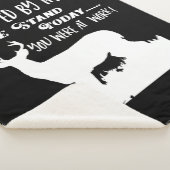 おもしろいなシカの狩りの人の白黒趣味 シェルパブランケット (3/4)