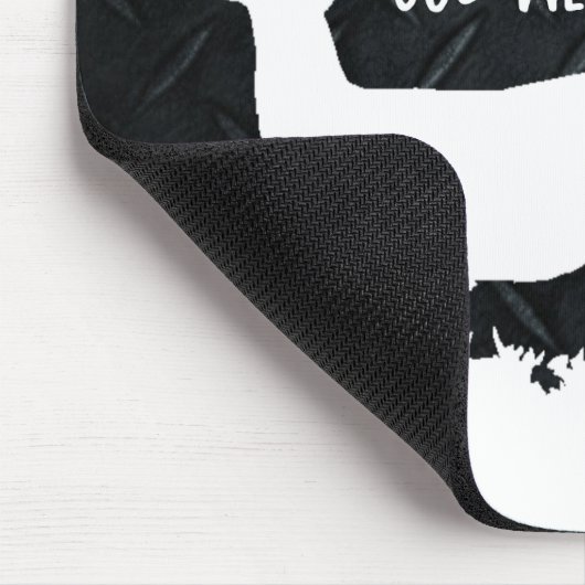 おもしろいなシカの狩りの人の趣味のアウトドア マウスパッド (コーナー)