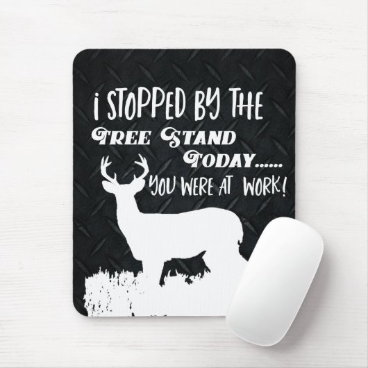 おもしろいなシカの狩りの人の趣味のアウトドア マウスパッド (マウス)