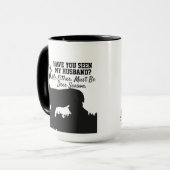 おもしろいなシカの狩りの夫の引用文のマグ マグカップ (正面左)