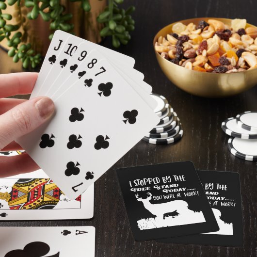 おもしろいなシカの狩りの引用文の木びき台の人 トランプ (インサイチュ)