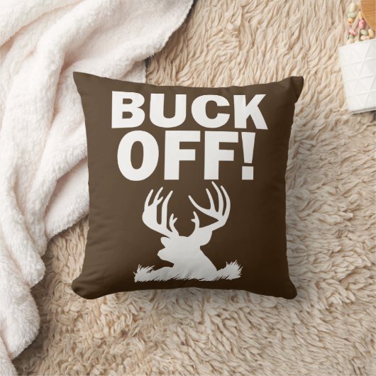 おもしろいなシカの狩りを離れた木びき台 クッション (ブランケット)