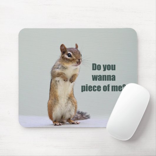 おもしろいなシマリスの写真 マウスパッド (マウス)
