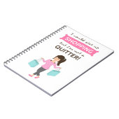 おもしろいなショッピングの引用文彼女のためのない憶病者 ノートブック (左側)