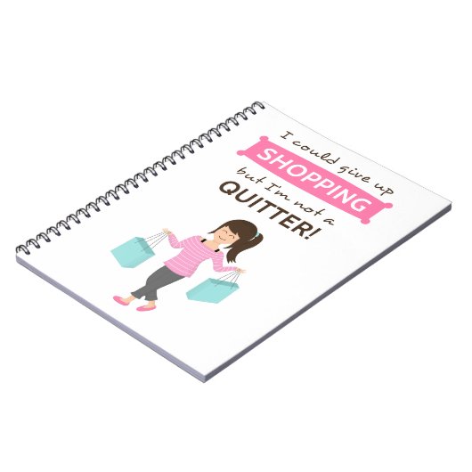 おもしろいなショッピングの引用文彼女のためのない憶病者 ノートブック (左側)