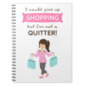 おもしろいなショッピングの引用文彼女のためのない憶病者 ノートブック (正面)