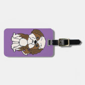 おもしろいなシーズー（犬）のTzuの小犬の漫画 ラゲッジタグ (正面横)