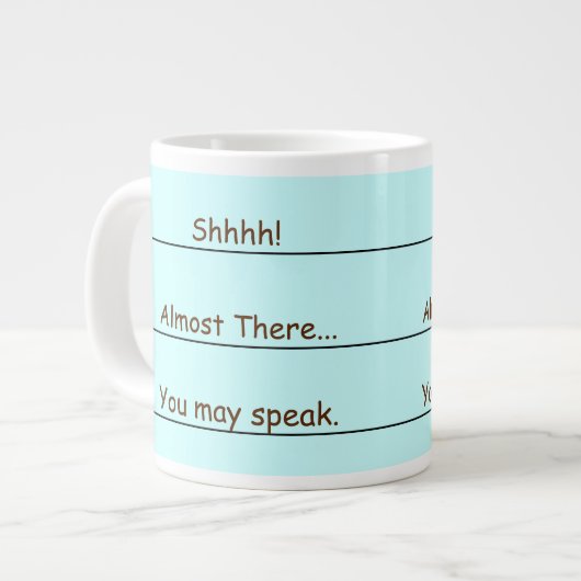 おもしろいなジャンボコーヒーはマグを目覚めます ジャンボコーヒーマグカップ (正面左)