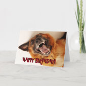 おもしろいなジャーマン・シェパードのバースデー・カード カード (正面)