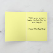 おもしろいなジョージ・ブッシュの感謝祭の挨拶状 シーズンカード (内部)