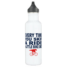 おもしろいなスキップは乗車小さいバイク青いサイクリング死にます