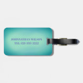 おもしろいなスキューバダイバーの水中女の子、潜水のギフト ラゲッジタグ (裏面横)