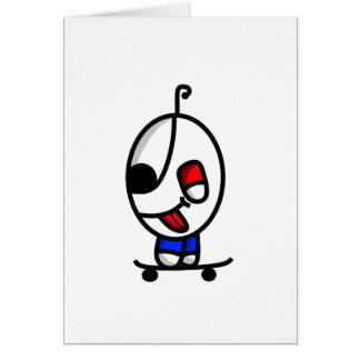 おもしろいなスケートボードをする男