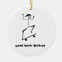 おもしろいなスケート板クリスマスのオーナメント