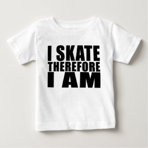 おもしろいなスケート選手は従ってIつが私あるスケートで滑る冗談を引用 ベビーTシャツ